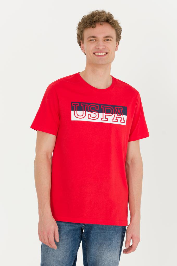 Erkek Kırmızı Bisiklet Yaka Tişört