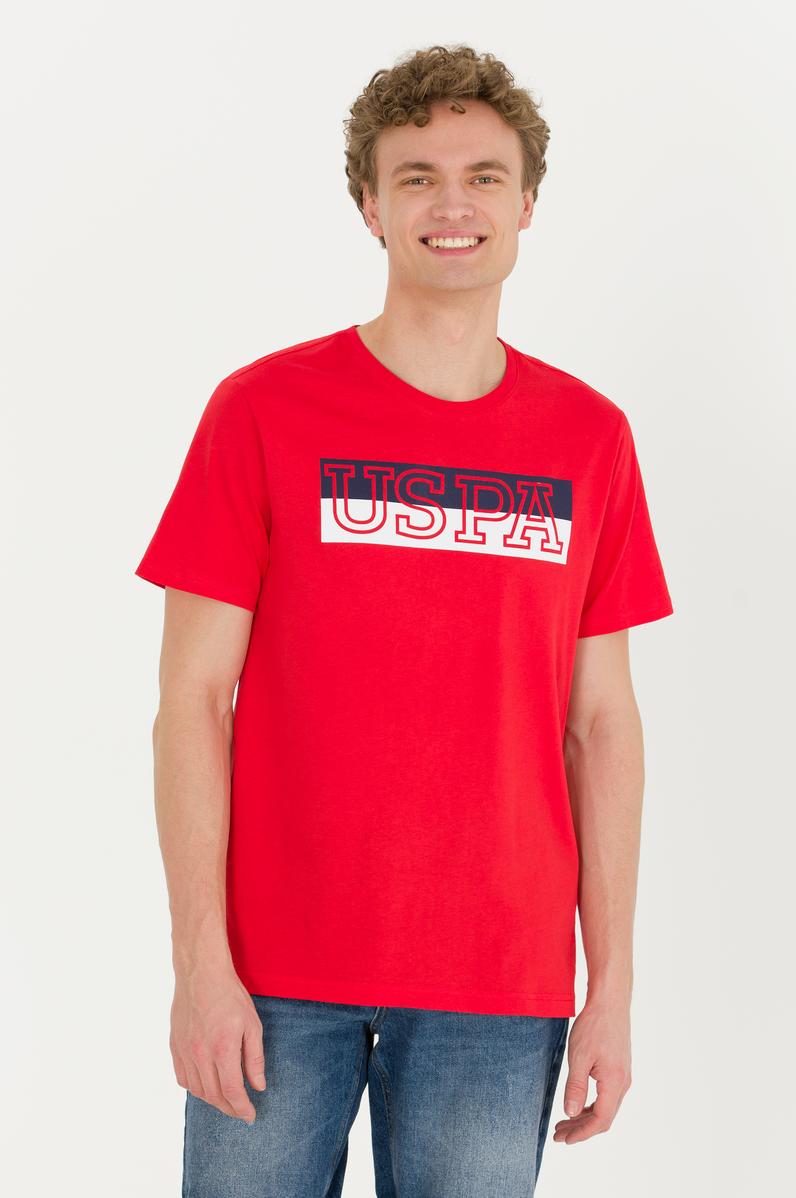 Erkek Kırmızı Bisiklet Yaka Tişört