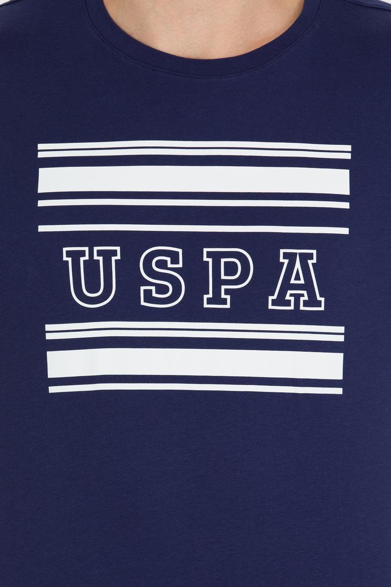 Erkek Lacivert Bisiklet Yaka Tişört - 50264961007