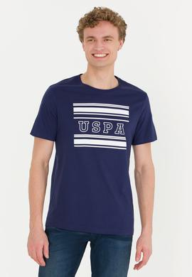 Erkek Lacivert Bisiklet Yaka Tişört - 50264961007