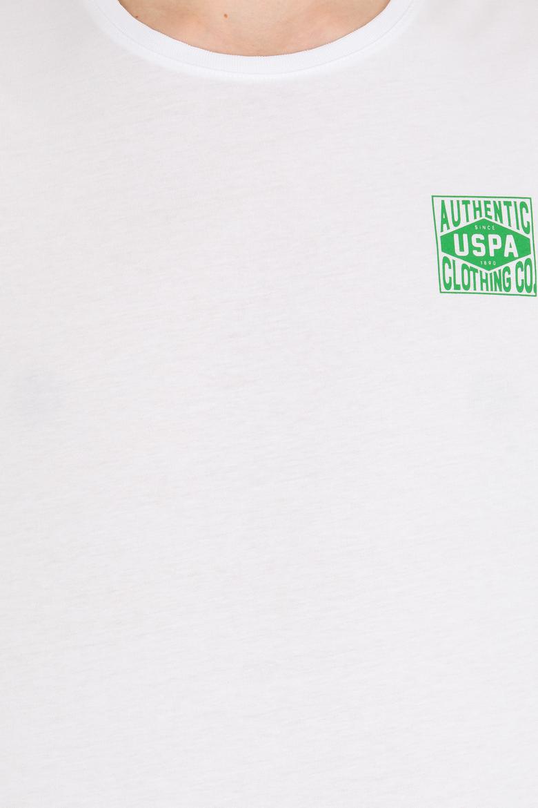 Erkek Beyaz Bisiklet Yaka Tişört - 50264977006