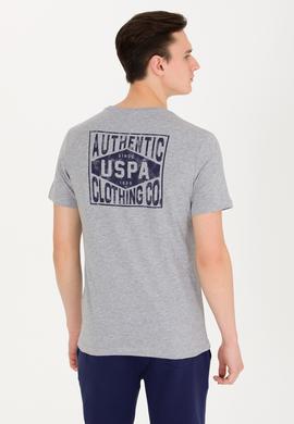 Erkek Gri Melanj Bisiklet Yaka Tişört - 50264977043