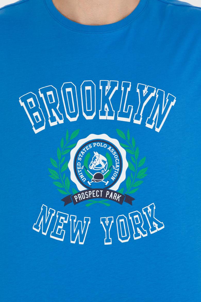 Erkek Saks Comfort Bisiklet Yaka Tişört - 50264933017