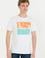 Erkek Beyaz Bisiklet Yaka Tişört