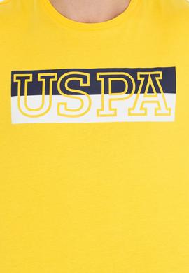 Erkek Koyu Sarı Bisiklet Yaka Tişört - 50264954008