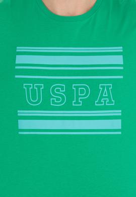 Erkek Yeşil Bisiklet Yaka Tişört - 50264961050