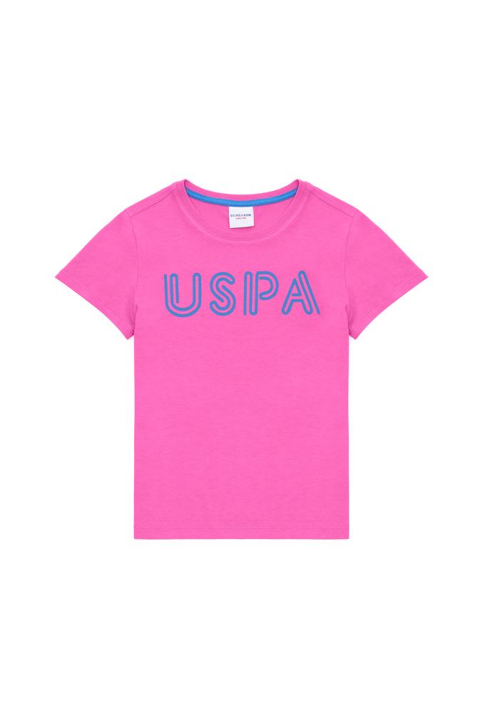 Çocuk Pembe Bisiklet Yaka Tişört