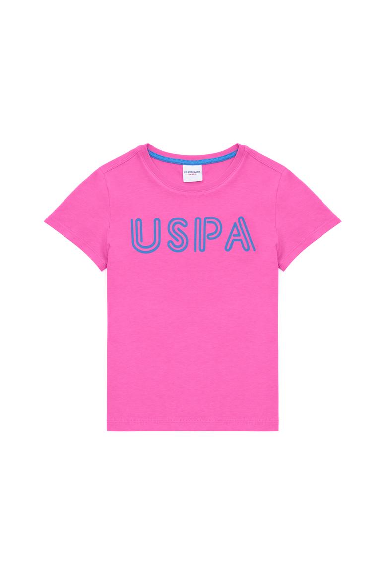 Çocuk Pembe Bisiklet Yaka Tişört