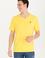 Erkek Koyu Sarı Basic V Yaka Tişört