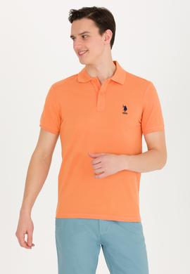 Erkek Turuncu Basic Polo Yaka Tişört - 50264891129