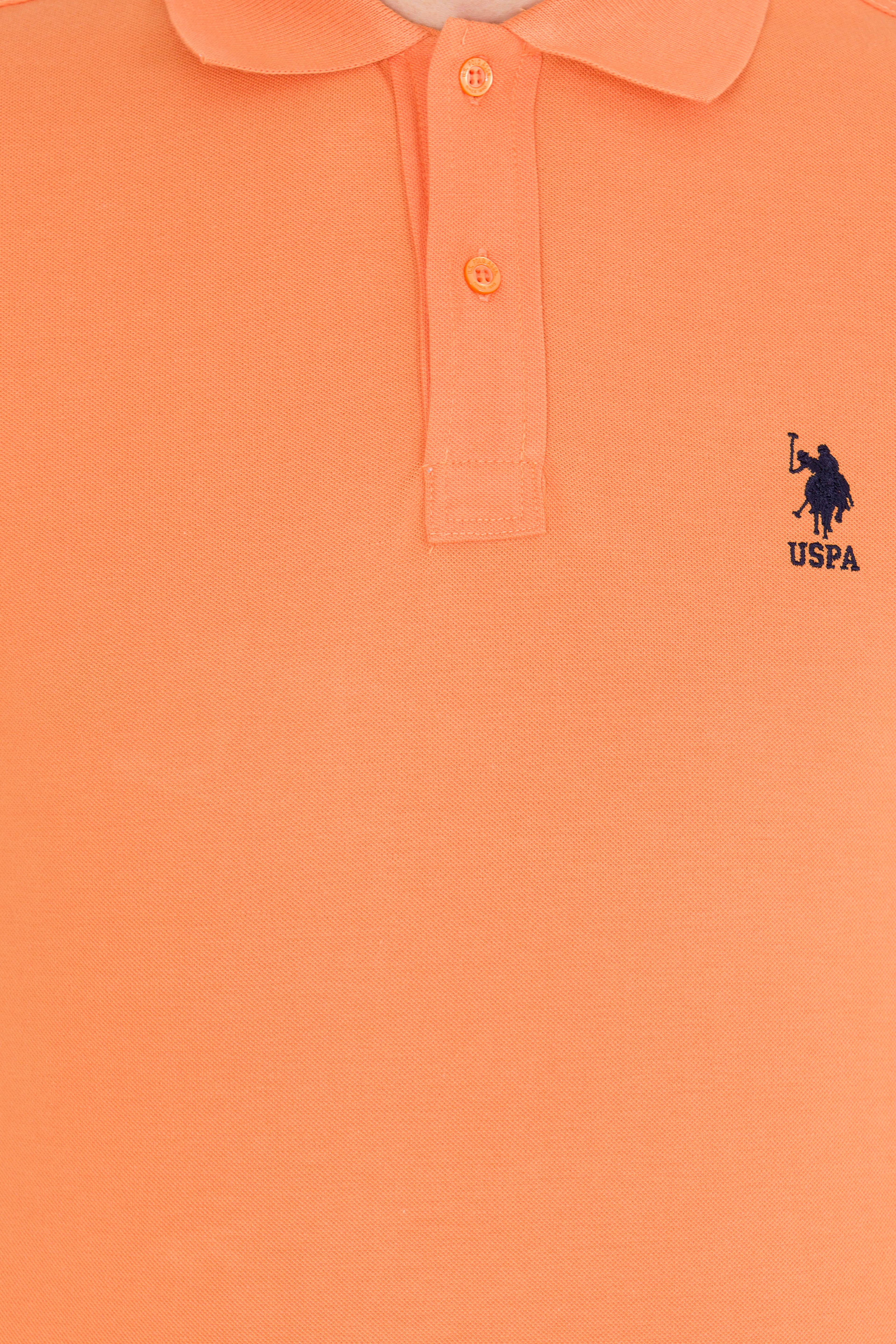 Erkek Turuncu Basic Polo Yaka Tişört