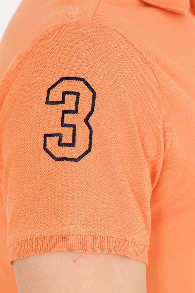 Erkek Turuncu Basic Polo Yaka Tişört - 50264891129