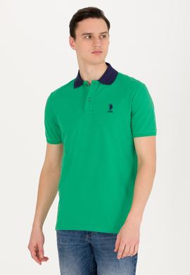 Erkek Yeşil Polo Yaka Tişört - 50264895059