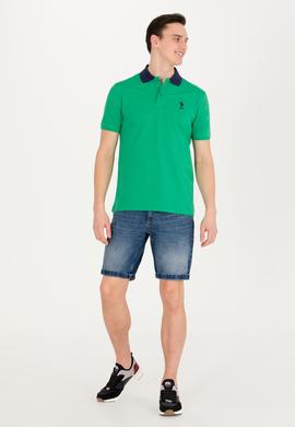 Erkek Yeşil Polo Yaka Tişört - 50264895059