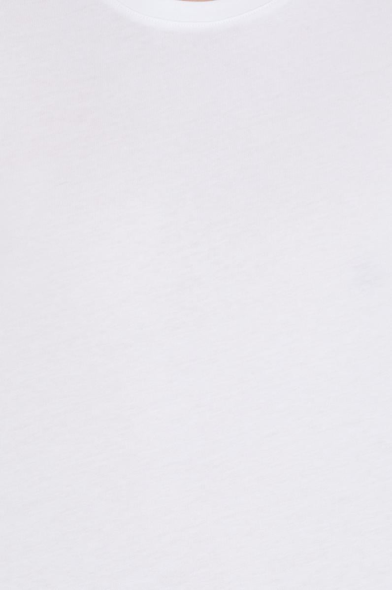 Erkek Beyaz Basic Bisiklet Yaka Tişört