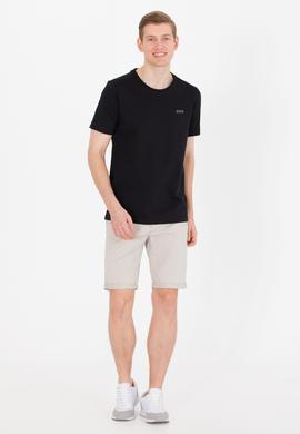 Erkek Siyah Basic Bisiklet Yaka Tişört - 50264918098