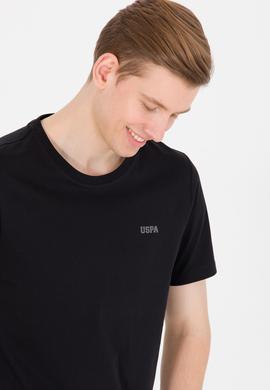 Erkek Siyah Basic Bisiklet Yaka Tişört - 50264918098