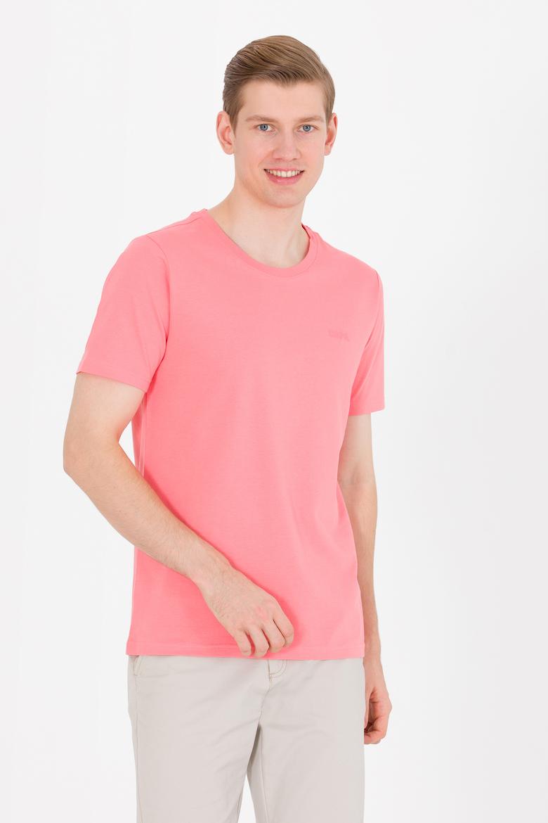 Erkek Somon Basic Bisiklet Yaka Tişört - 50264918108