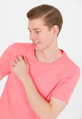 Erkek Somon Basic Bisiklet Yaka Tişört - 50264918108