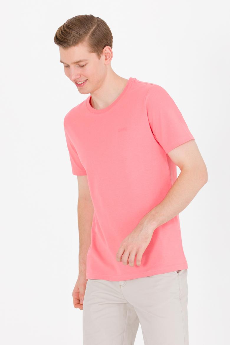 Erkek Somon Basic Bisiklet Yaka Tişört - 50264918108