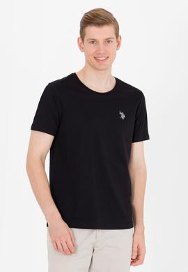 Erkek Siyah Bisiklet Yaka Tişört - 50264942036