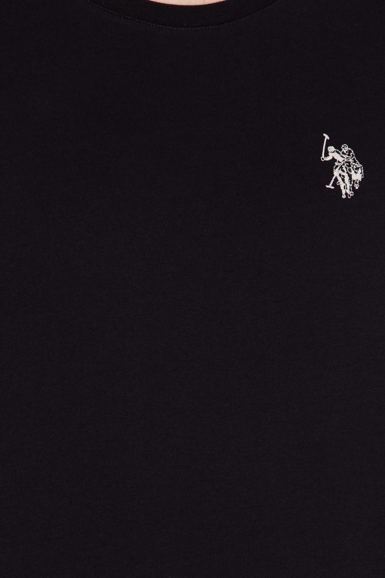 Erkek Siyah Bisiklet Yaka Tişört - 50264942036