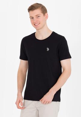 Erkek Siyah Bisiklet Yaka Tişört - 50264942036