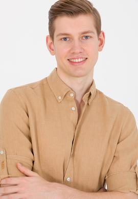 Erkek Camel Uzun Kollu Gömlek - 50267490016