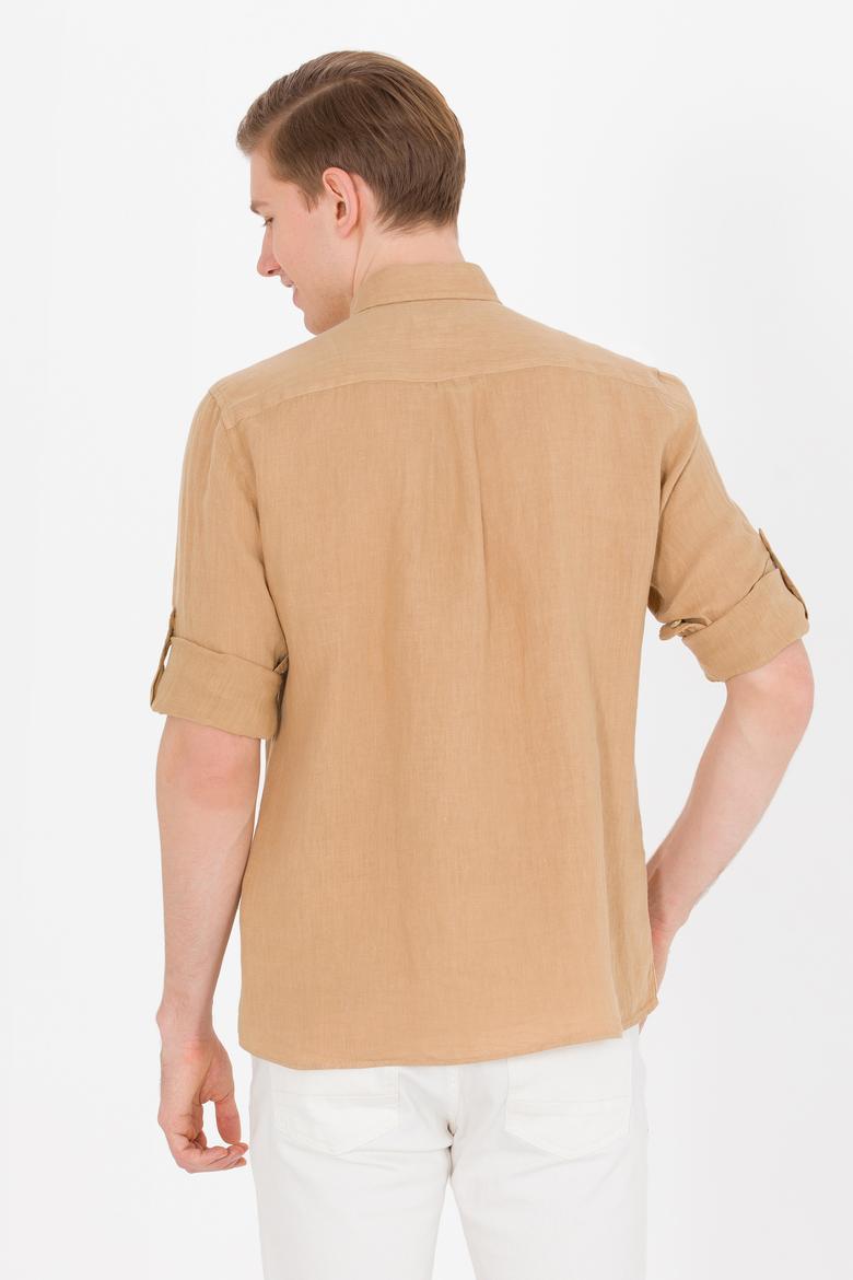 Erkek Camel Uzun Kollu Gömlek - 50267490016