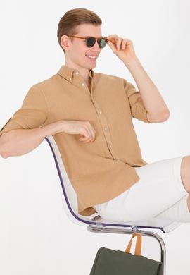 Erkek Camel Uzun Kollu Gömlek - 50267490016
