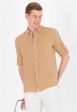Erkek Camel Uzun Kollu Gömlek - 50267490016