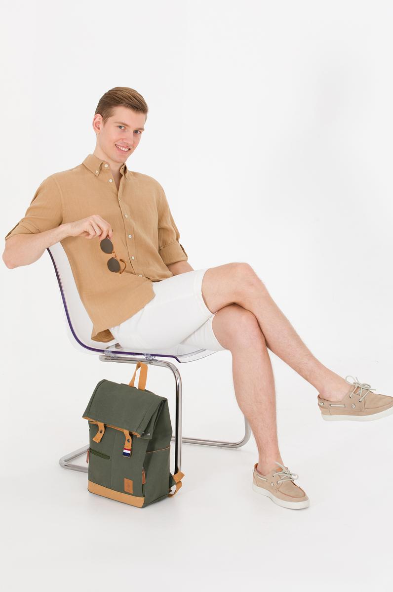 Erkek Camel Uzun Kollu Gömlek