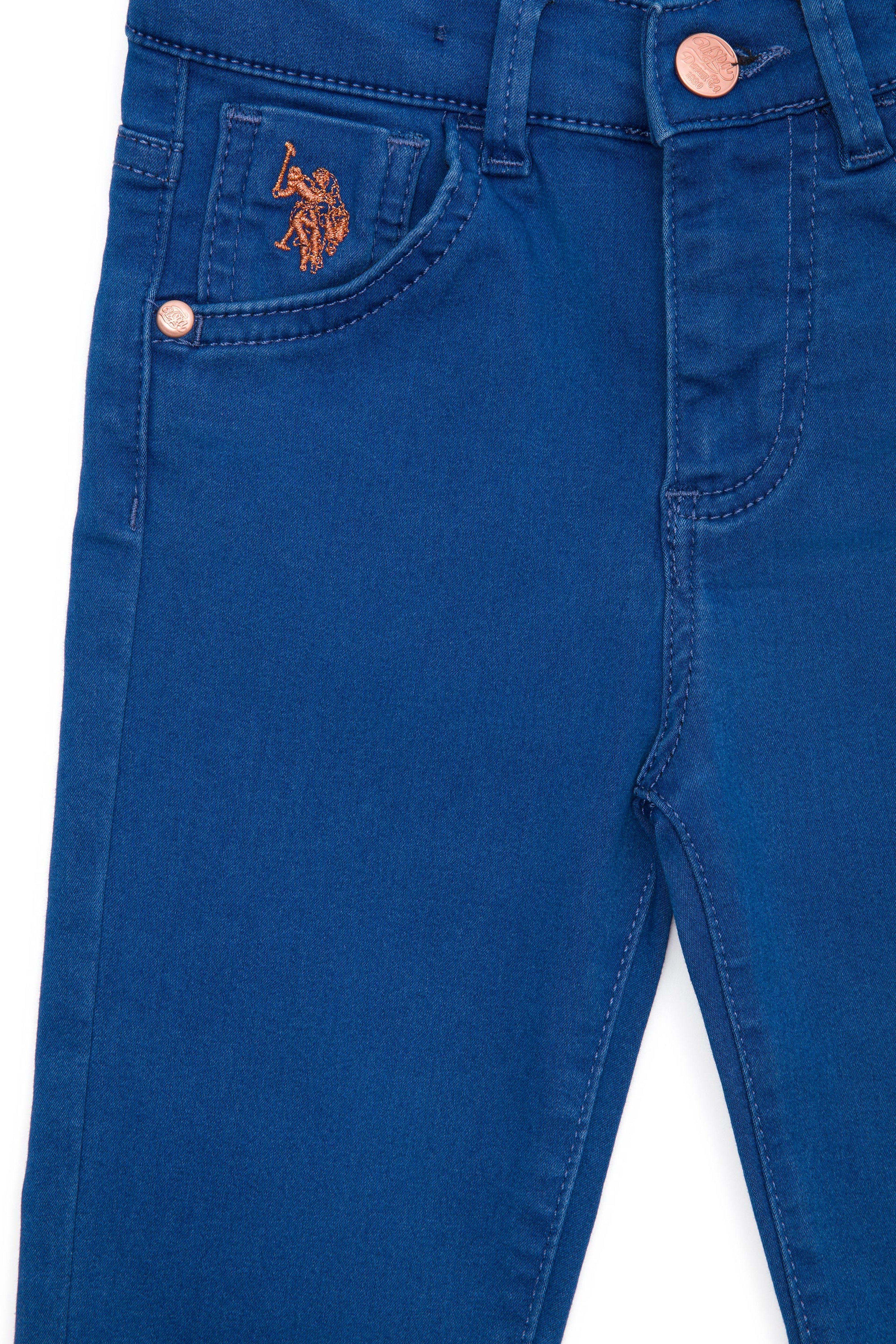 Kız Çocuk Açık Mavi Jean Pantolon - Image 5