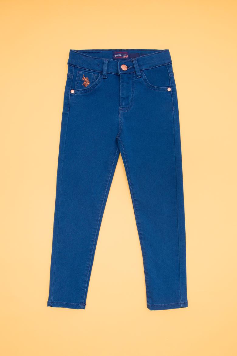 Kız Çocuk Açık Mavi Jean Pantolon