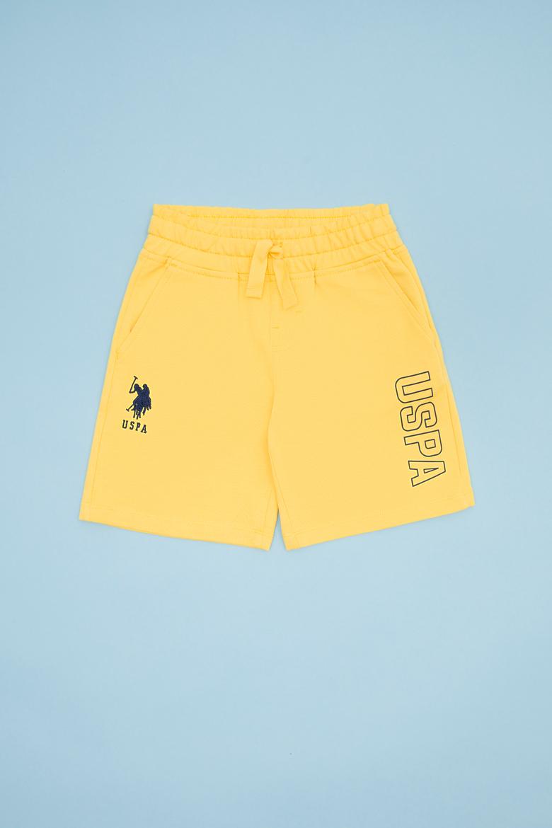 Çocuk Sarı Örme Şort
