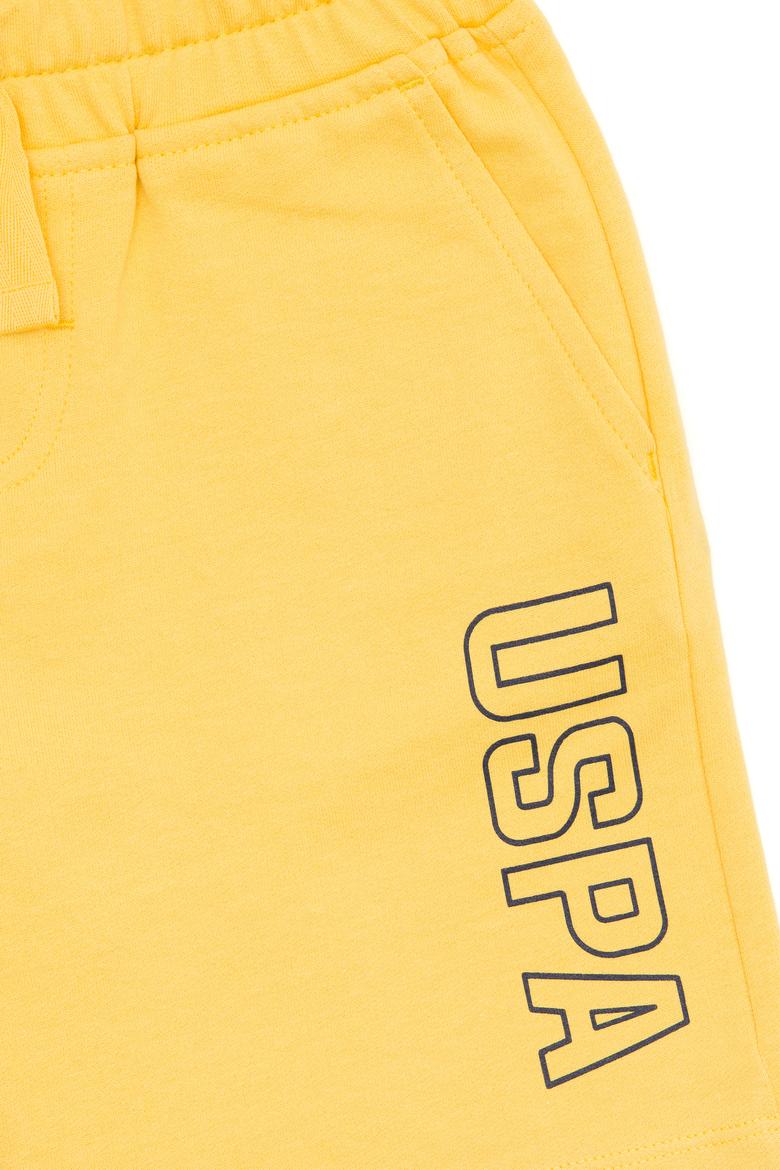 Çocuk Sarı Örme Şort - 50265960001