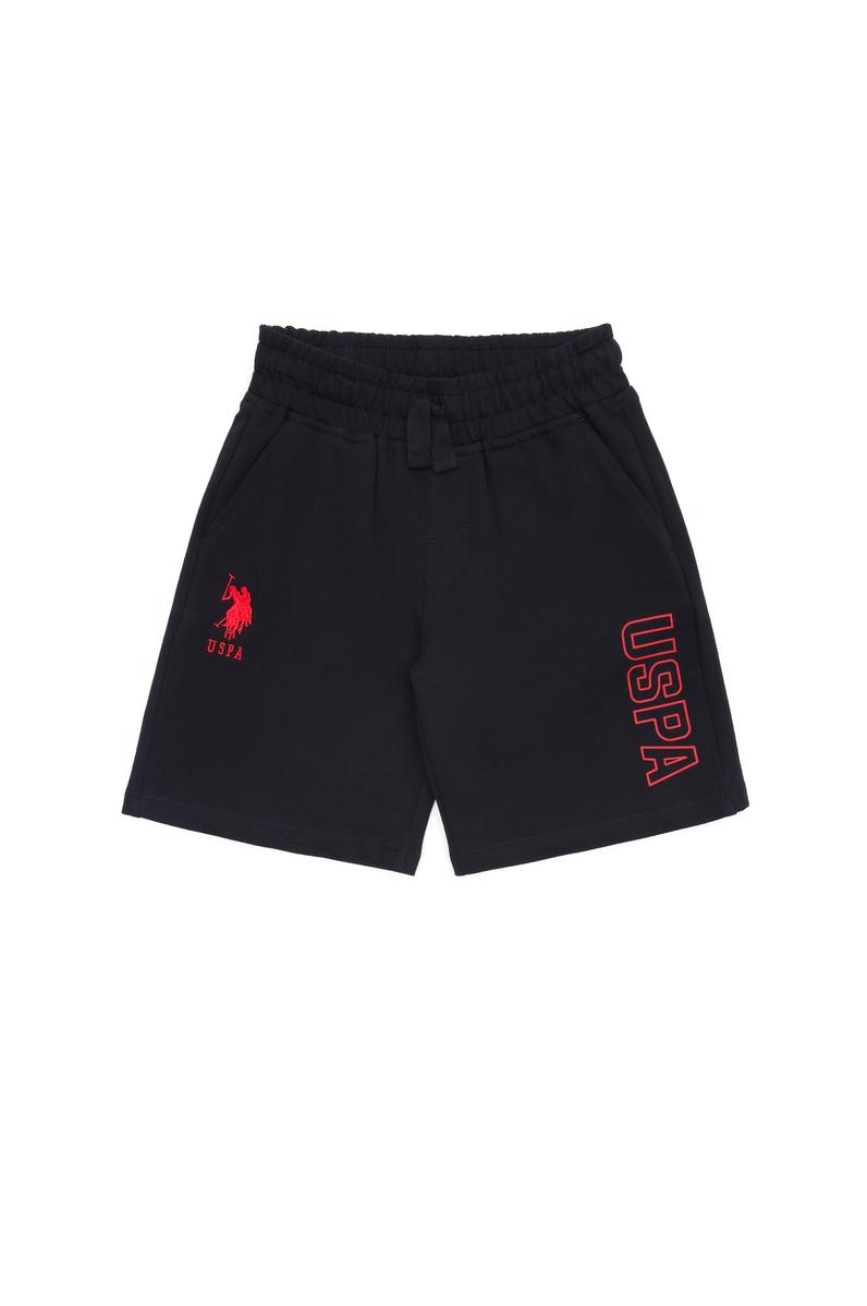 Çocuk Siyah Örme Şort