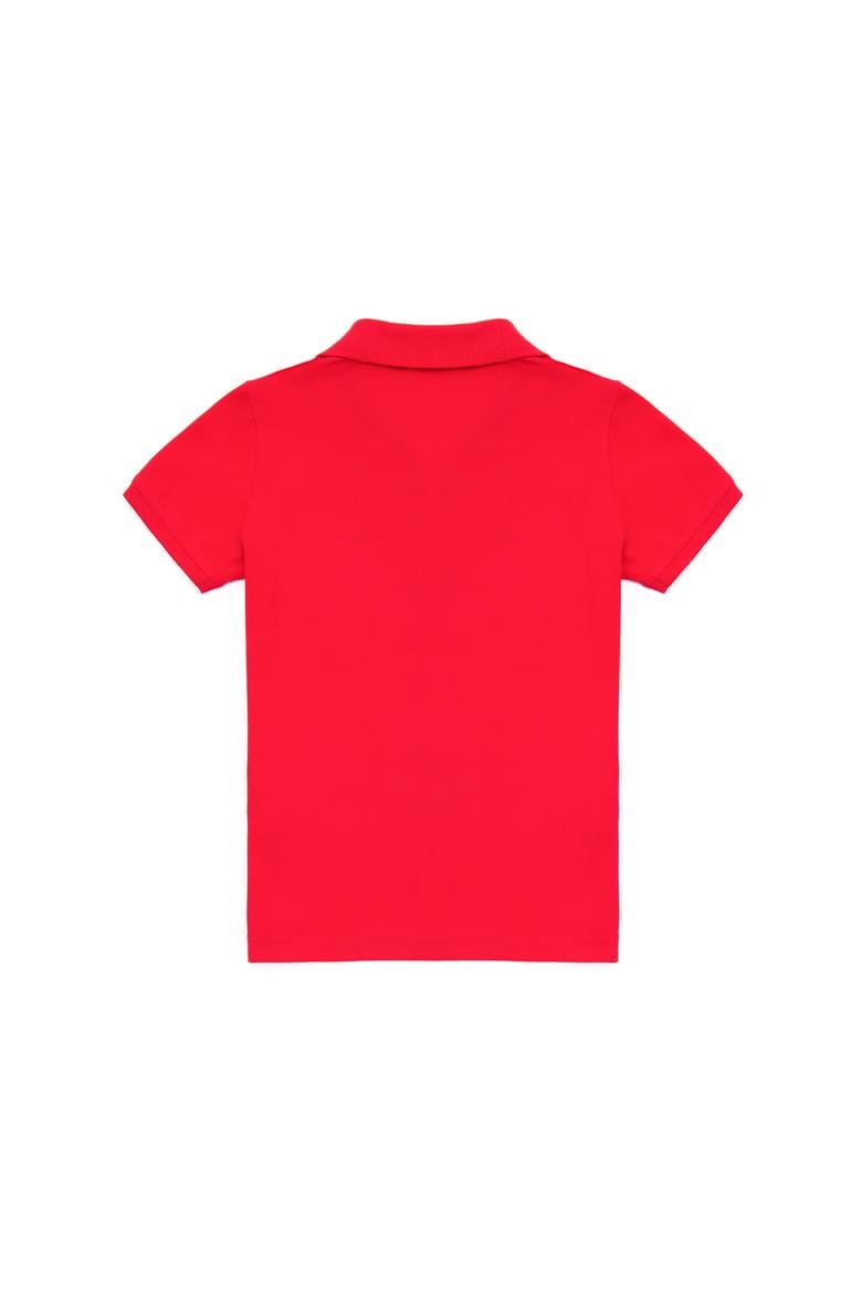 Erkek Çocuk Kırmızı Basic Polo Yaka Tişört - 50266041011