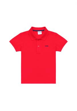 Erkek Çocuk Kırmızı Basic Polo Yaka Tişört - 50266041011