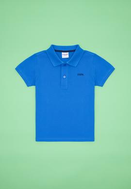 Erkek Çocuk Saks Basic Polo Yaka Tişört - 50266041067