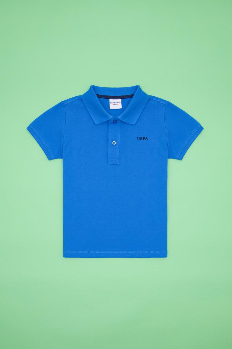 Erkek Çocuk Saks Basic Polo Yaka Tişört