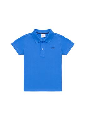 Erkek Çocuk Saks Basic Polo Yaka Tişört - 50266041067
