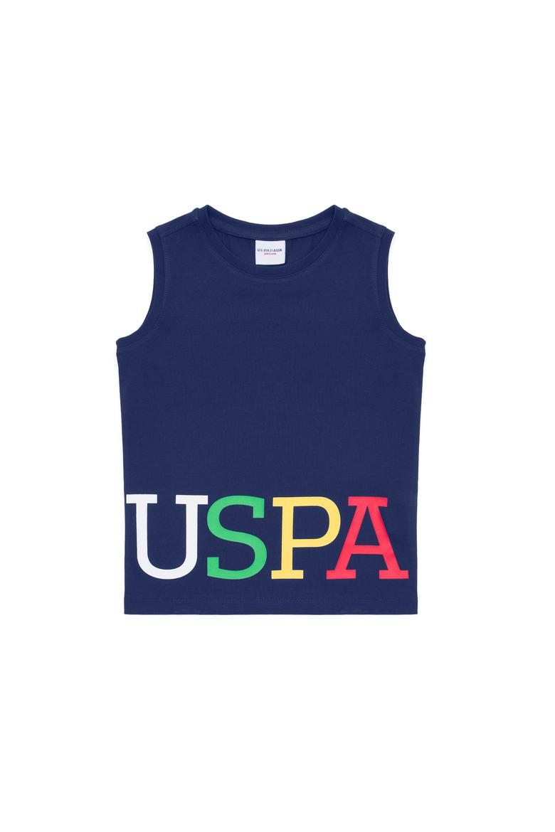 Çocuk Lacivert Atlet Tişört - 50266058018