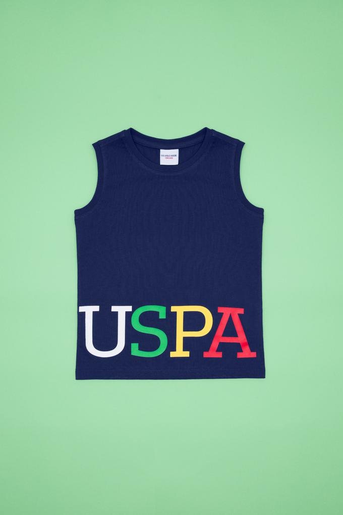 Çocuk Lacivert Atlet Tişört