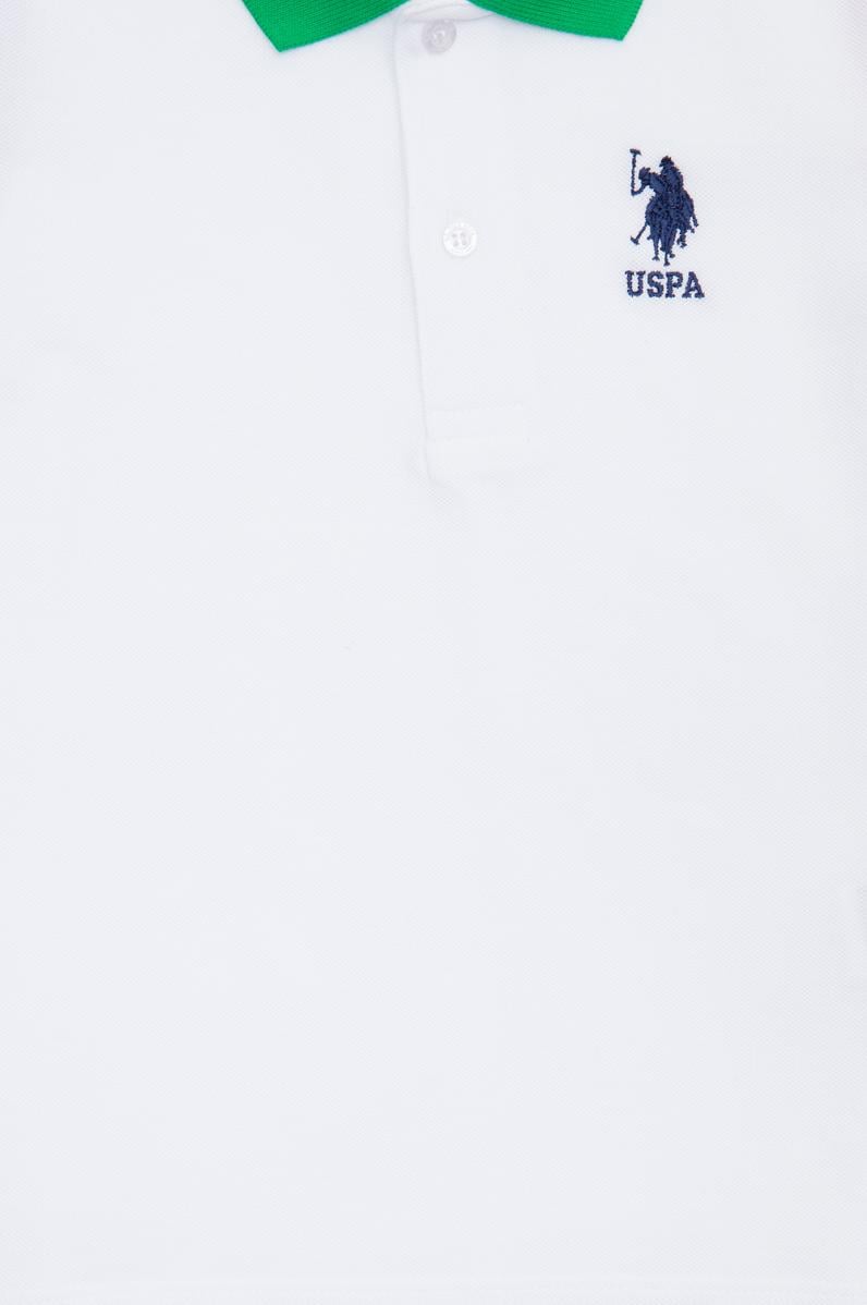 Erkek Çocuk Beyaz Polo Yaka Tişört