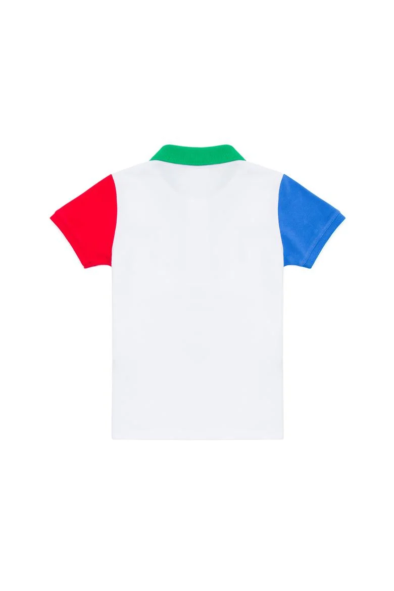 Erkek Çocuk Beyaz Polo Yaka Tişört - 50266065028