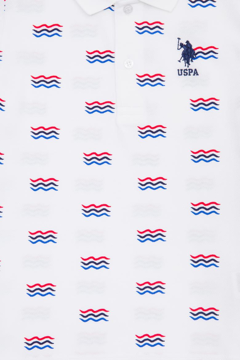 Erkek Çocuk Beyaz Polo Yaka Tişört - 50266077007