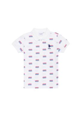 Erkek Çocuk Beyaz Polo Yaka Tişört - 50266077007