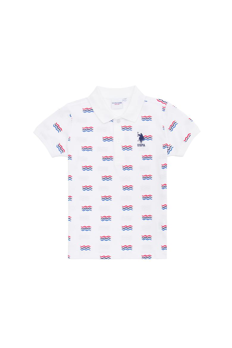 Erkek Çocuk Beyaz Polo Yaka Tişört - 50266077007