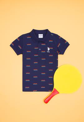 Erkek Çocuk Lacivert Polo Yaka Tişört - 50266077017